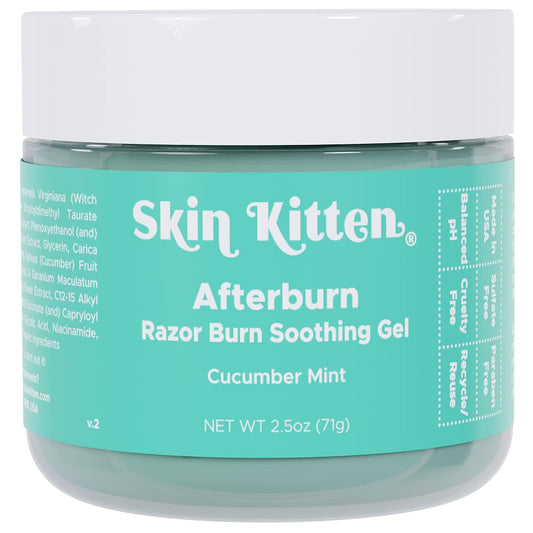 Moisturizing after Shave Ingrown Hair Treatment for Bikini Hair - after Waxing Care with Aloe Vera & Cucumber - Razor Burn Treatment for Women (2.5Oz)